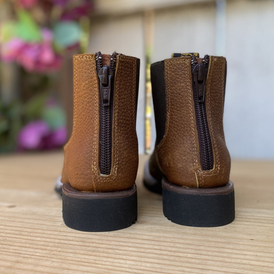 Botin Vaquero 030N Floater Tan - Botin Vaquero para Niña - Botines para Niñas Vaqueras - Botines para Niñas - Botines de Rodeo Niñas