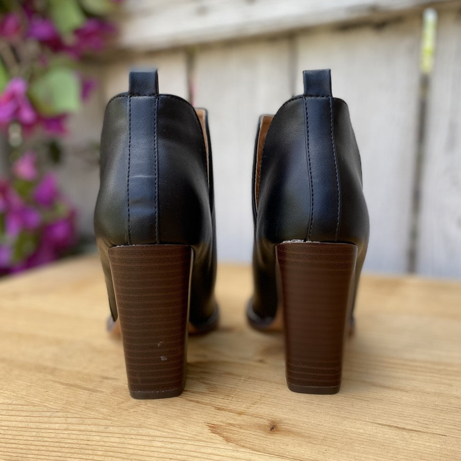 Botin para Mujer con Tacon - SL-01 Negro - Botin para Mujer - Botines para Mujer con Tacon