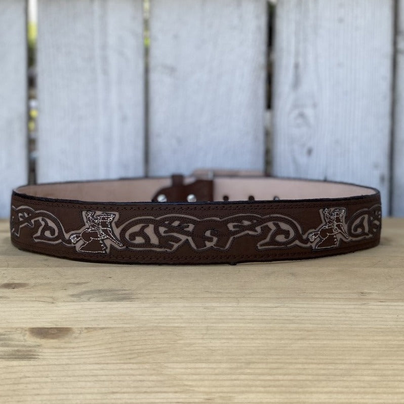 CB-1109 Cafe - Cinturones para Hombre - Cintos - Cinturones Vaqueros para Hombre - Cinturones de Rodeo para Hombre - Cinturones Mexicanos para Hombre