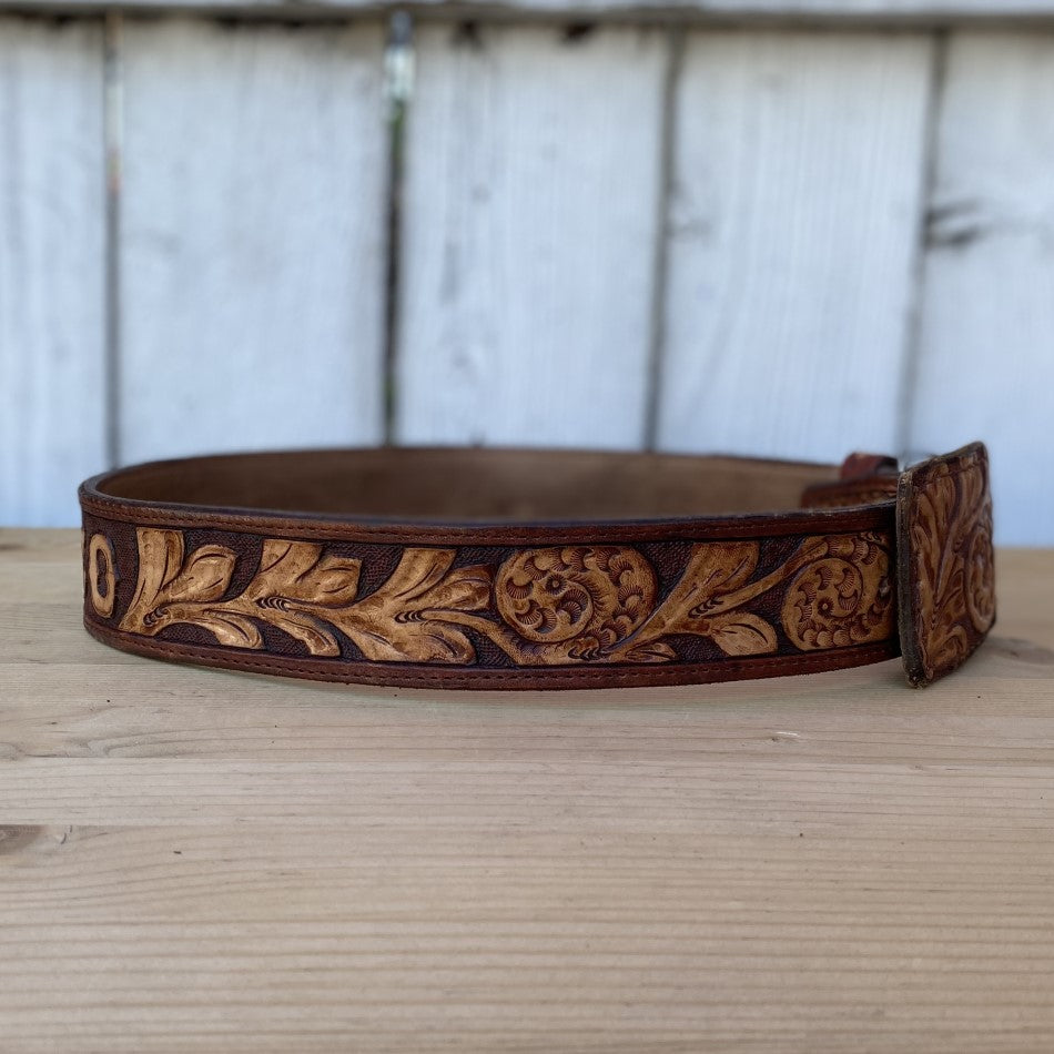 Cinturon Cincelado Cafe - Cinturones Vaqueros para Hombre - Cinturones para Hombre Vaqueros - CInturones Vaqueros Hombre - CIntos Vaqueros