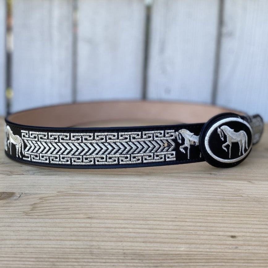 Cinturon para Hombre Bordado - Cinturon Mexicano Bordado para Hombre - Cinto Bordado para Hombre - Cinturones Bordados