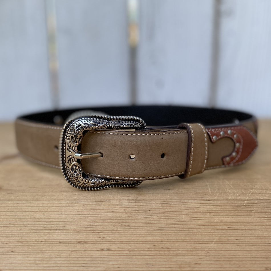 CInturon Vaquero SC-02 Cafe - Cinturones para Hombre de Piel - CInturones de Piel Vaqueros para Hombre