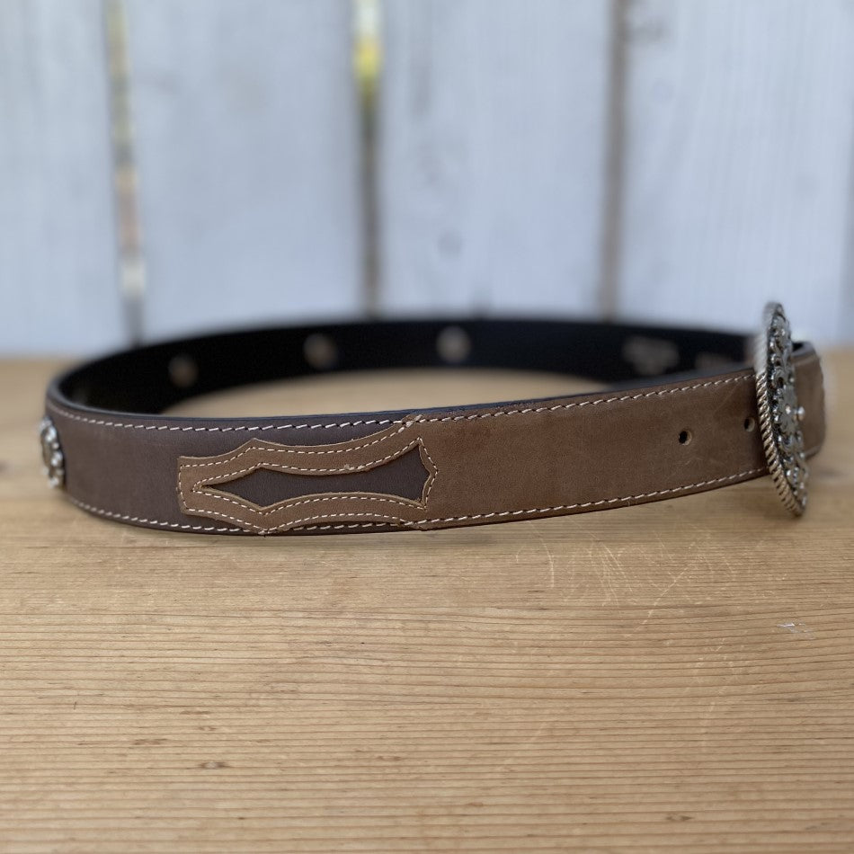 Cinturon Vaquero para Mujer SC-10 Cafe - Cinturones Vaqueros para Mujer - Cintos para Mujer Vaqueros