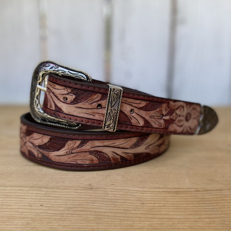 Cinturon Vaquero Cincelado Chedron - Cinturones Cincelados para Hombre -Cinturones Vaqueros Cincelados