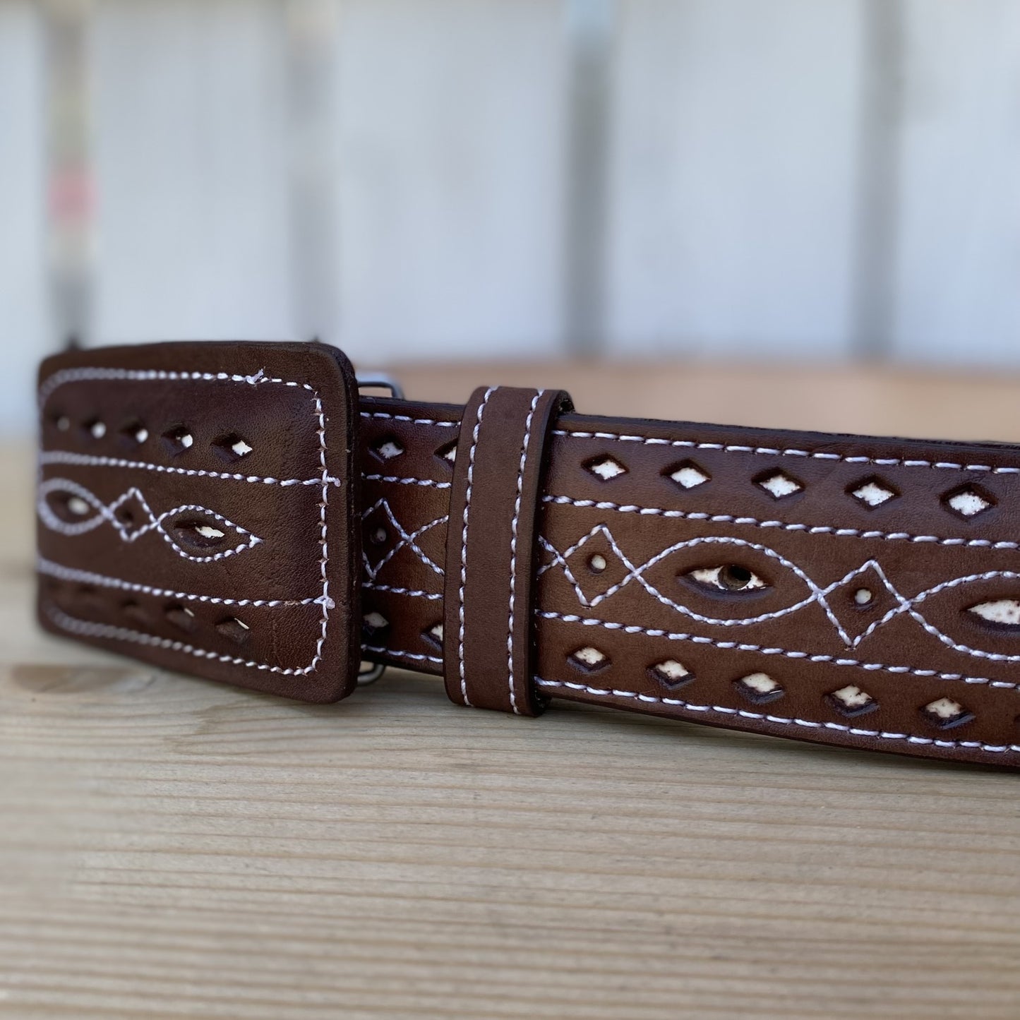 Cinturon Vaquero Cafe - Cinturones Vaqueros con Cerda de Caballo - Cinturon con Hilo de Cerda - Cinturon Cafe con Cerda de Caballo