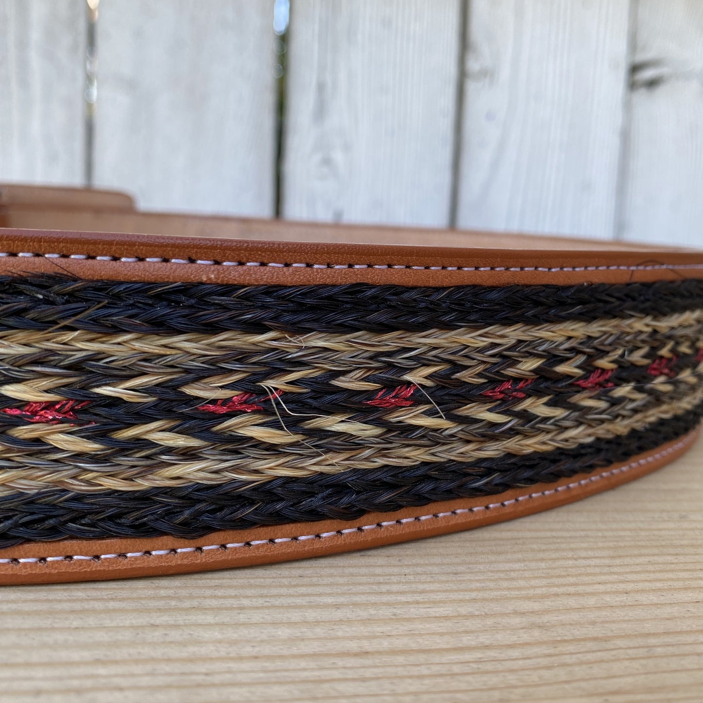 Cinturon Vaquero con Cerda de Caballo Trenzado - CInturones Vaqueros de Cerda de Caballo - CInturon para Hombre con Cerda de Caballo - Cinturones Vaqueros para Hombre