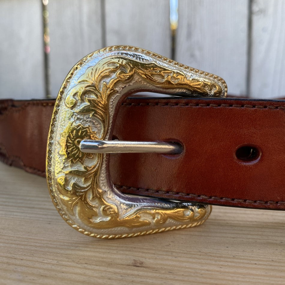 Cinturon Vaquero con Conchos Chedron - Cinturones Vaqueros para Hombre - Cinturon para Hombre con Conchos - Cinturones Vaqueros