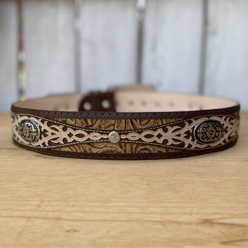 Cinto Vaquero - CB-Herraje Cafe - Cinturones Mexicanos para Hombre - Cintos Vaqueros Mexicanos para Hombre - Cintos Vaqueros