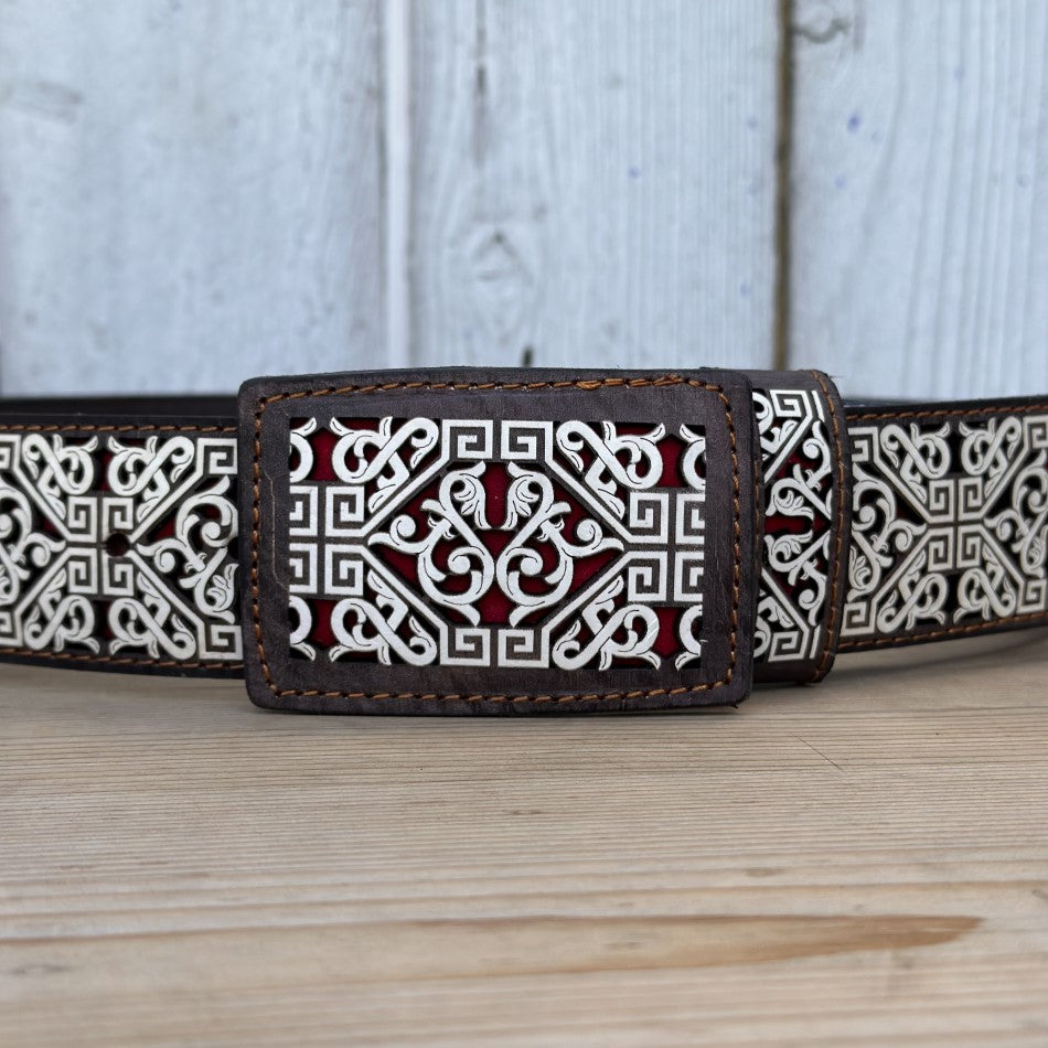 Cinturon Navajeado Personalizado de Jalisco para Hombre - Cinturon Personalizado de Jalisco - CInturon Personalizado con Jalisco