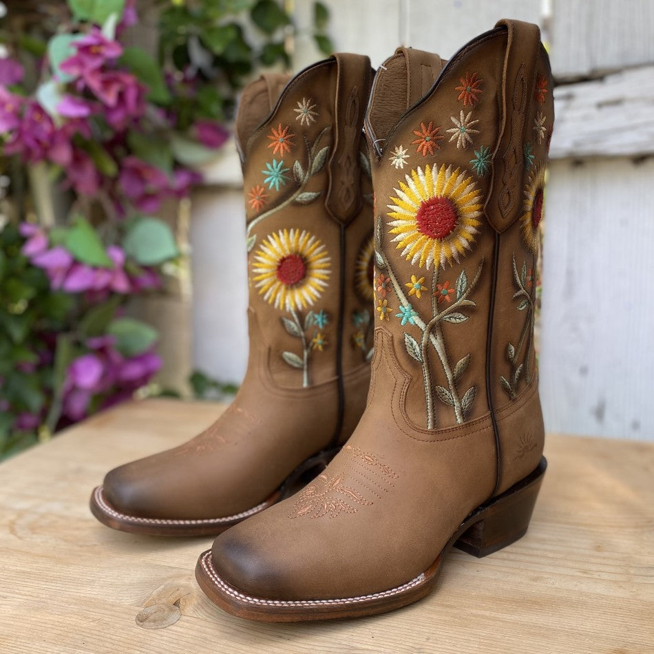 Cowgirl Boot JB-FL06 Oak Western Boots for Women from Mexico