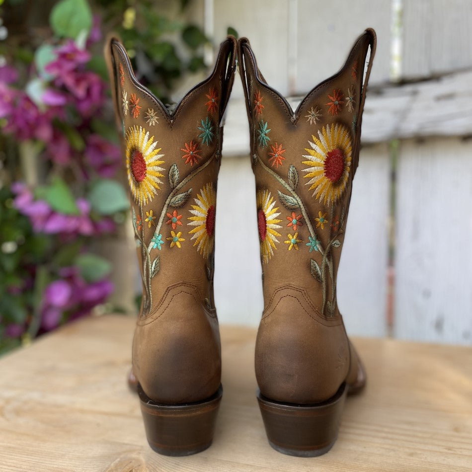 JB-FL06 Roble - Bota Vaquera para Mujer - Botas para Mujer Vaqueras - Botas Vaqueras