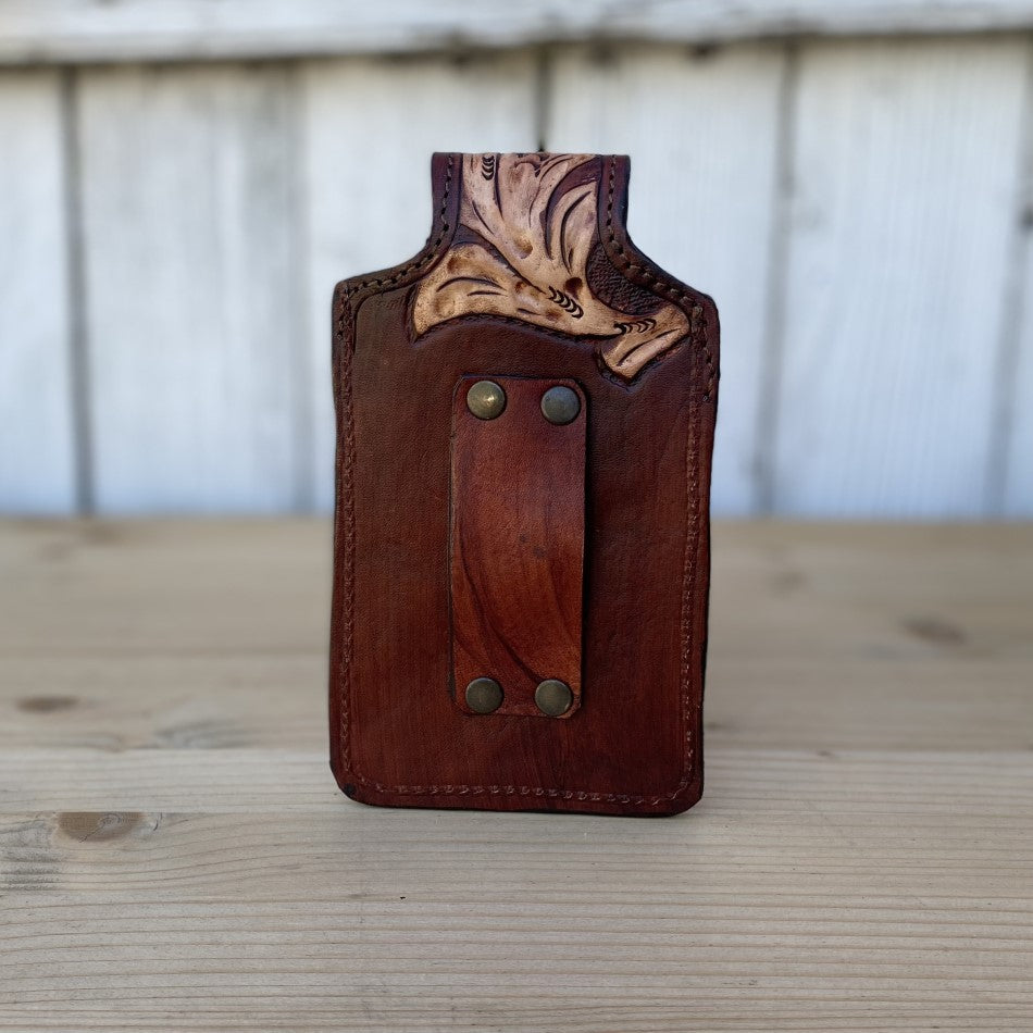 Fundas para Telefono - Fundas para Telefono Vaqueras - Funda para Telefono con Flor Cafe - Funda para Telefono Vaquera - Funda de Telefono Cincelada