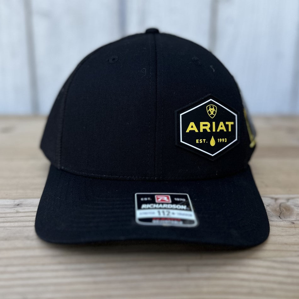 Gorra Ariat Oil Rig Negra- Gorras Ariat para Hombre
