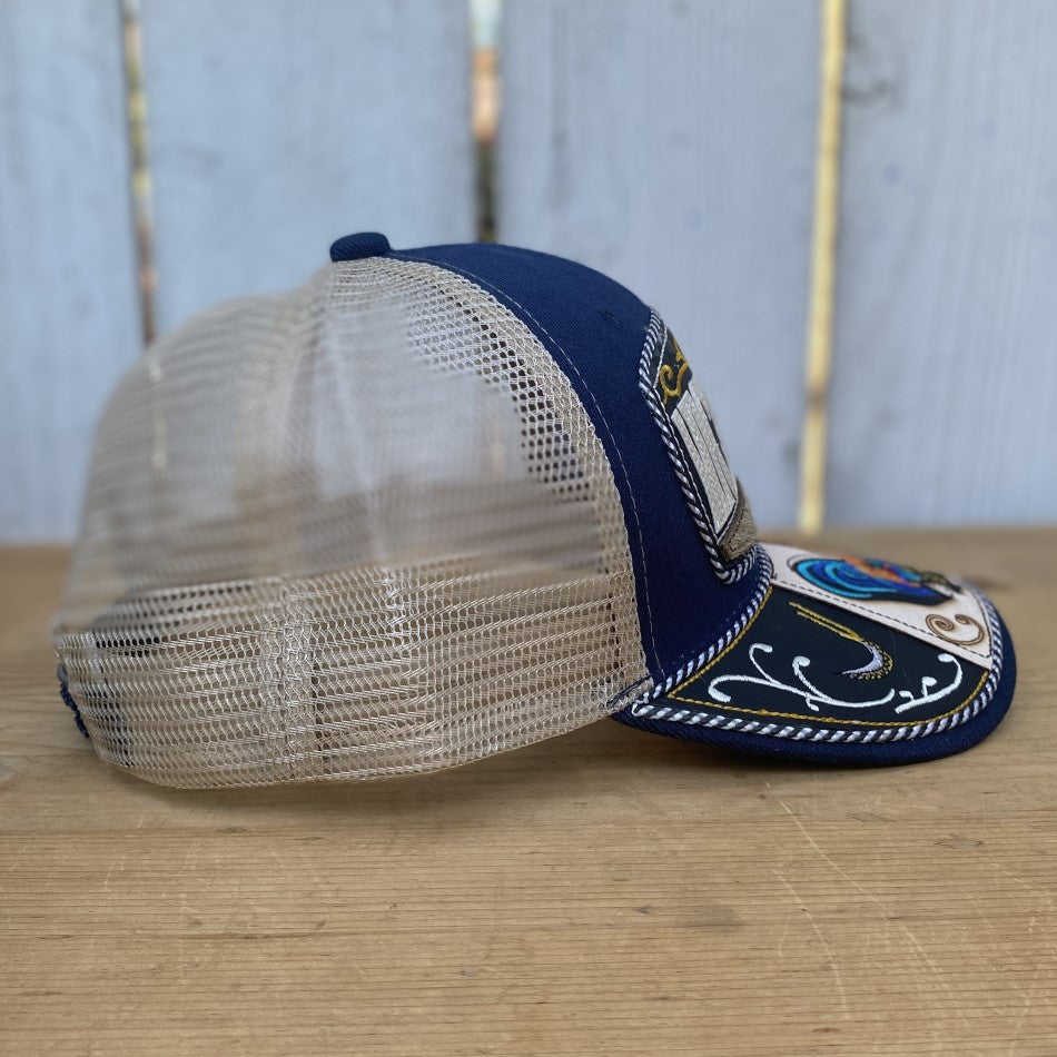 Gorra Vaquera de Michoacan con Gallo - Gorras Vaqueras Artesanales - Gorra Artesanal con Gallo de Michoacan