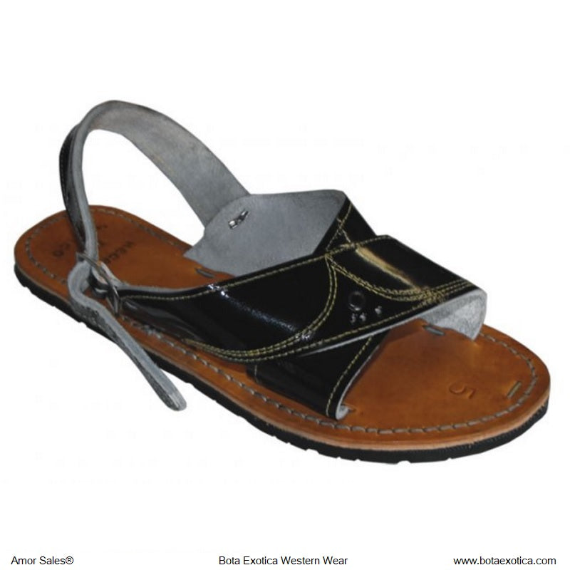 Huaraches para Hombres PM-Cruzado Negro