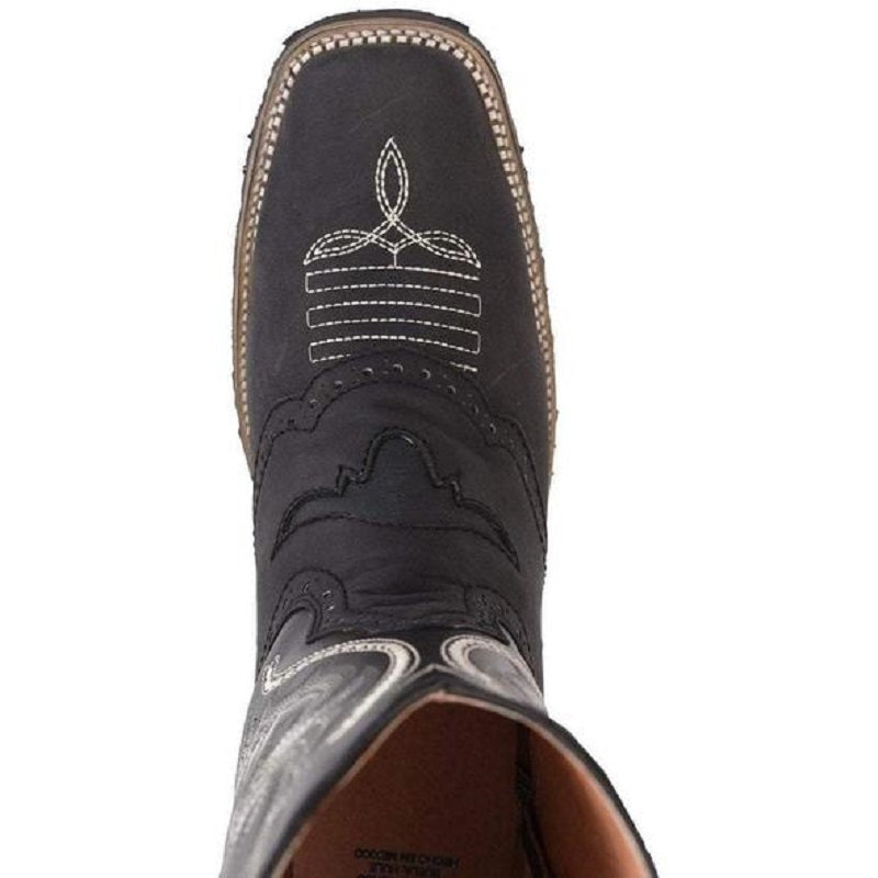 Joe Boots - JB-030- Black/Negro- Rodeo Boots for Men / Botas de Rodeo Para Hombre - Exotic boots, western boots, rodeo boots, cowboy boots - botas exoticas, botas vaqueras, botas de rodeo