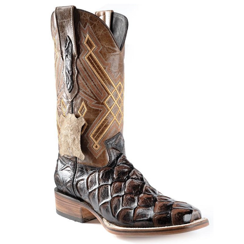 Joe Boots - JB-136 - Brown/Cafe - Exotic Boots for Men / Botas Exoticas Para Hombre -