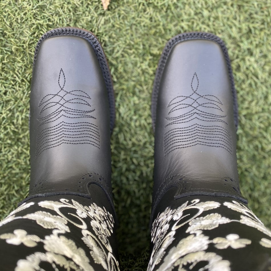 JB-1501 Negro - Botas Vaqueras para Mujer - Botas para Mujer Vaqueras - Botas para Mujer de Rodeo - Bota Exotica