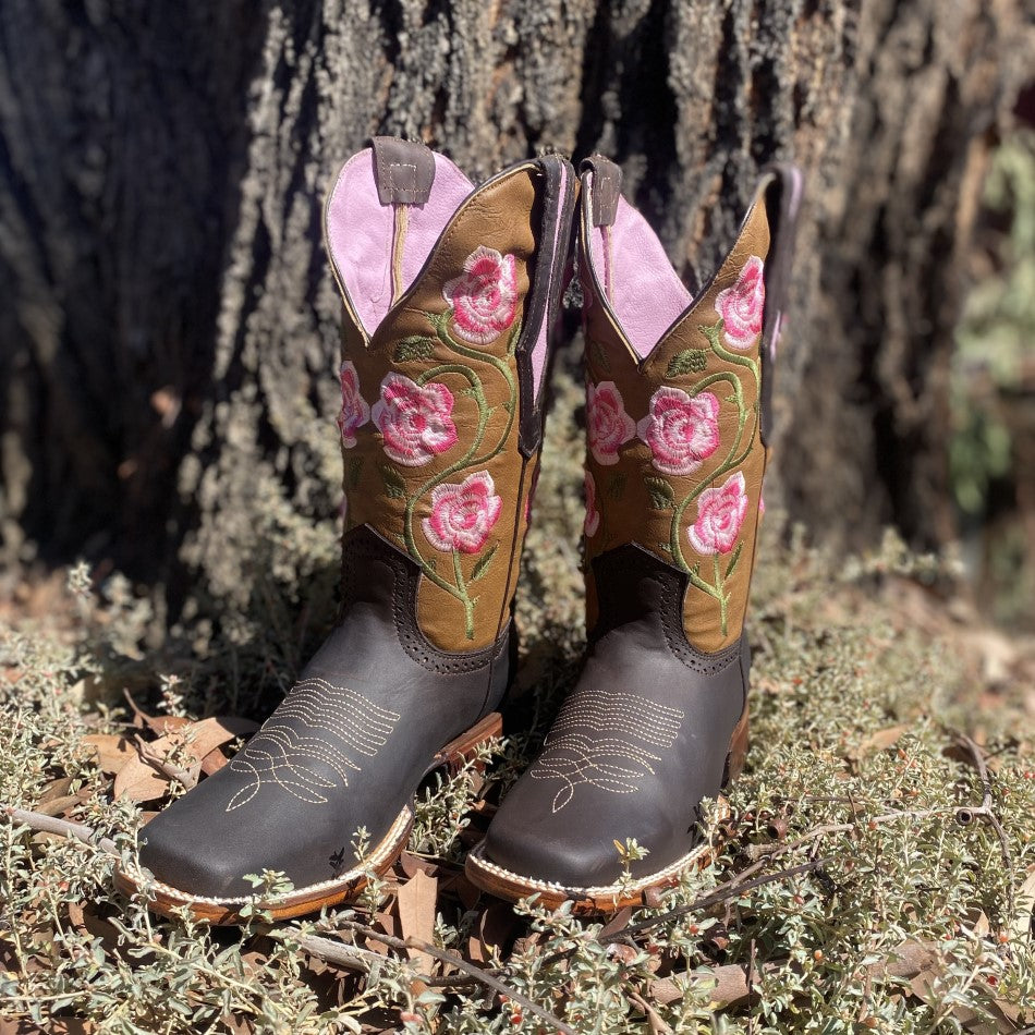 JB-1502 Cafe - Botas Vaqueras para Mujer - Botas para Mujer Vaqueras - Botas para Mujer de Rodeo - Bota Exotica