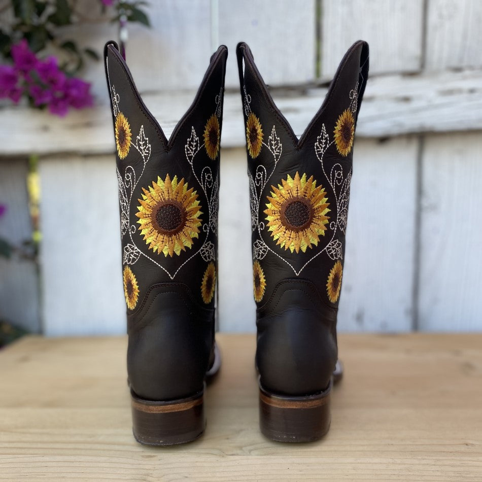 JB-1505 Chocolate - Botas Vaqueras para Mujer - Botas para Mujer Vaqueras - Botas de Rodeo Mujer - Botas para Mujer