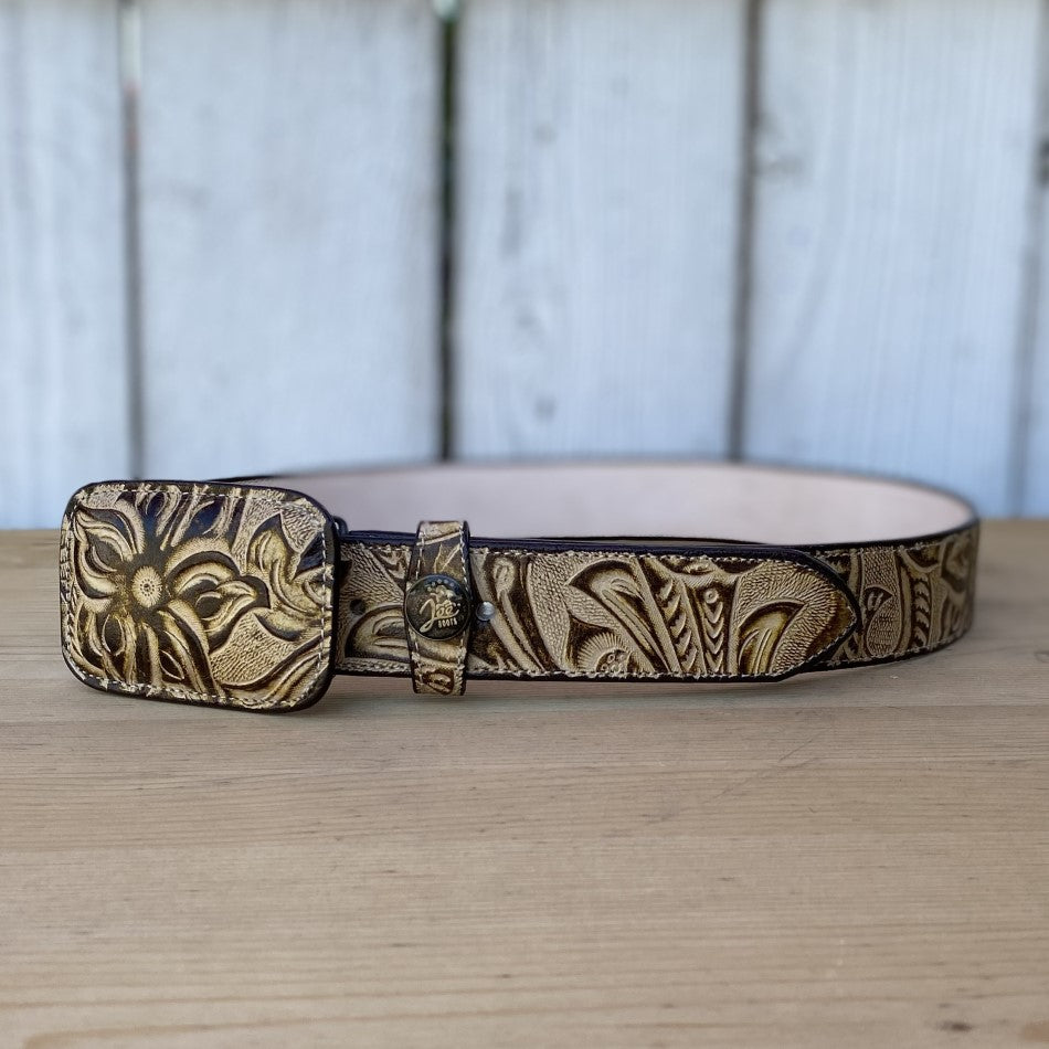 JB-169 Cinturon Vaquero Natural - Cinturones Vaqueros para Hombre - Cinturones para Hombre Vaqueros - Cintos Vaqueros para Hombre