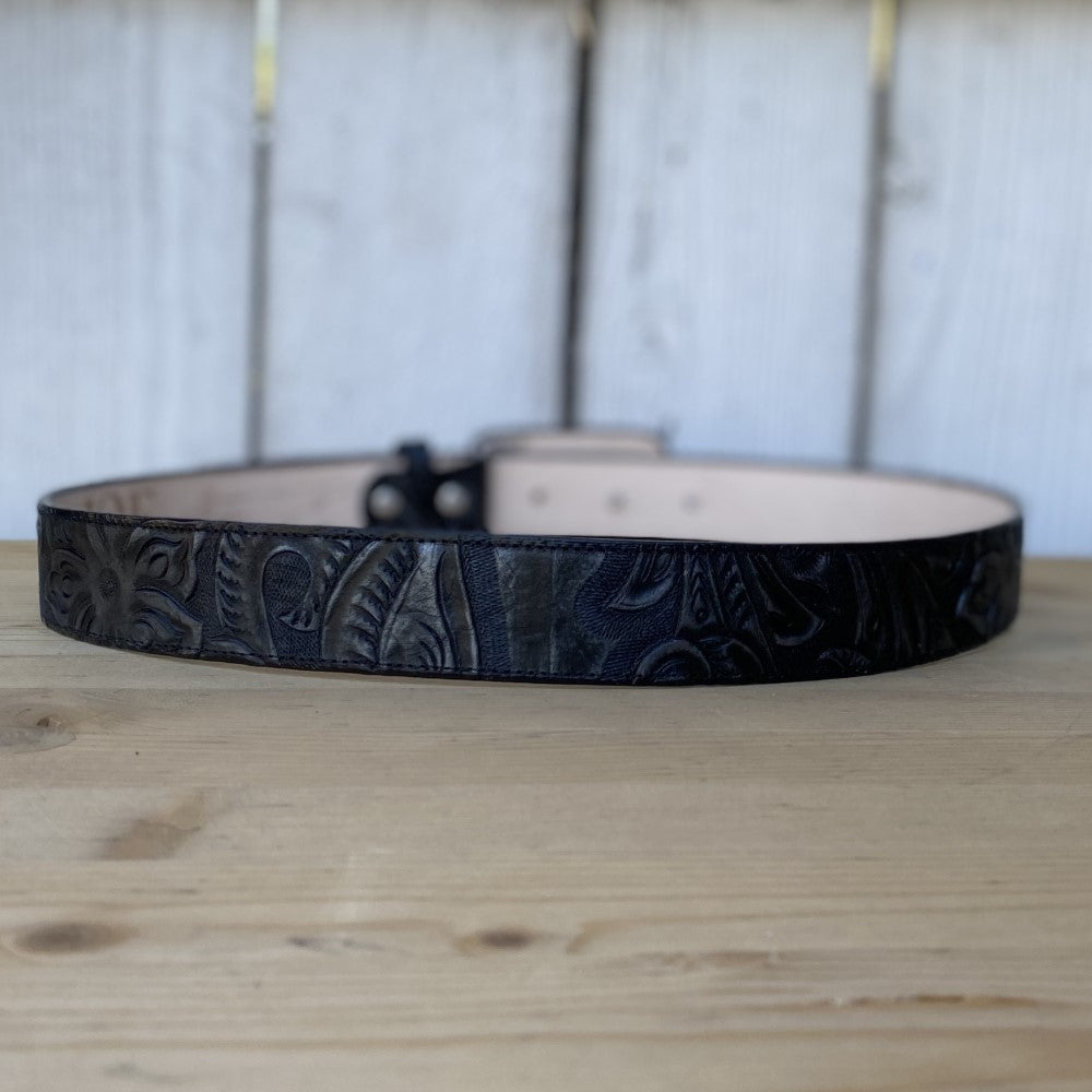 JB-169 CInturon Vaquero Negro - Cinturones Vaqueros para Hombre - Cinturones para Hombre Vaqueros - CIntos Vaqueros para Hombre