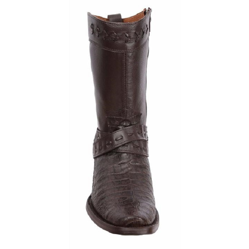Joe Boots - JB-405 - Brown/Cafe- Exotic Boots for Men / Botas Exoticas Para Hombre - Exotic boots, western boots, rodeo boots, cowboy boots - botas exoticas, botas vaqueras, botas de rodeo