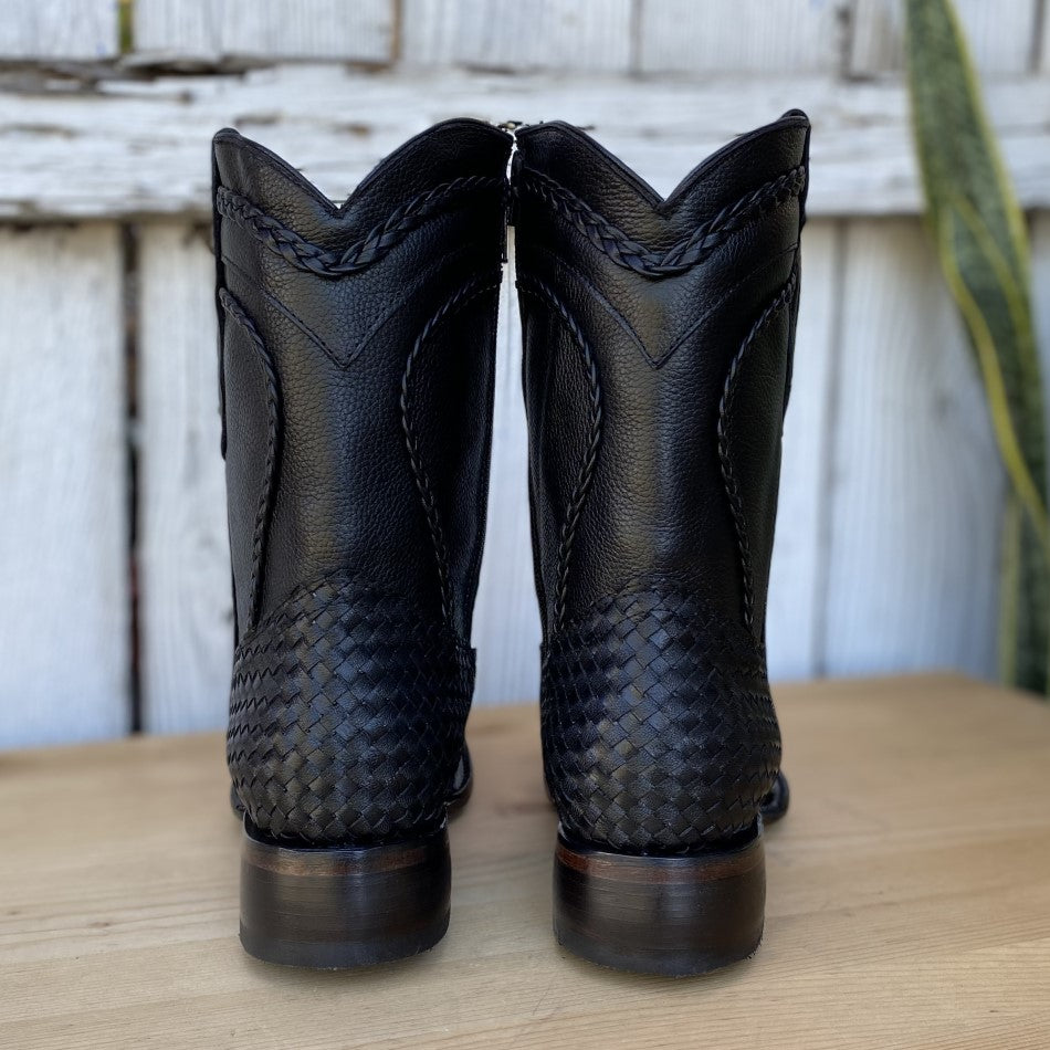 JB-410 Bota Vaquera Negro - Botas Vaqueras para Hombre - Botas Vaqueras Hombre - Botas para Hombre Vaqueras - Western Boots for Men - Cowboy Boots for Men