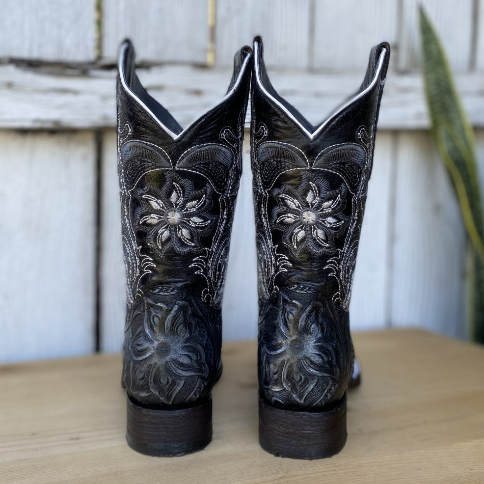 JB-569 Bota Exotica Negro - Botas Exoticas para Hombre - Botas para Hombre Exoticas - Botas Vaqueras Exoticas para Hombre - Botas Vaqueras