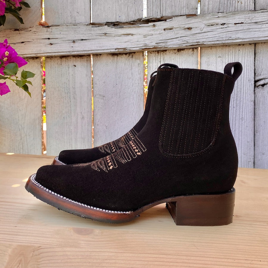 JB-723D Chocolate - Botines Vaqueros para Mujer