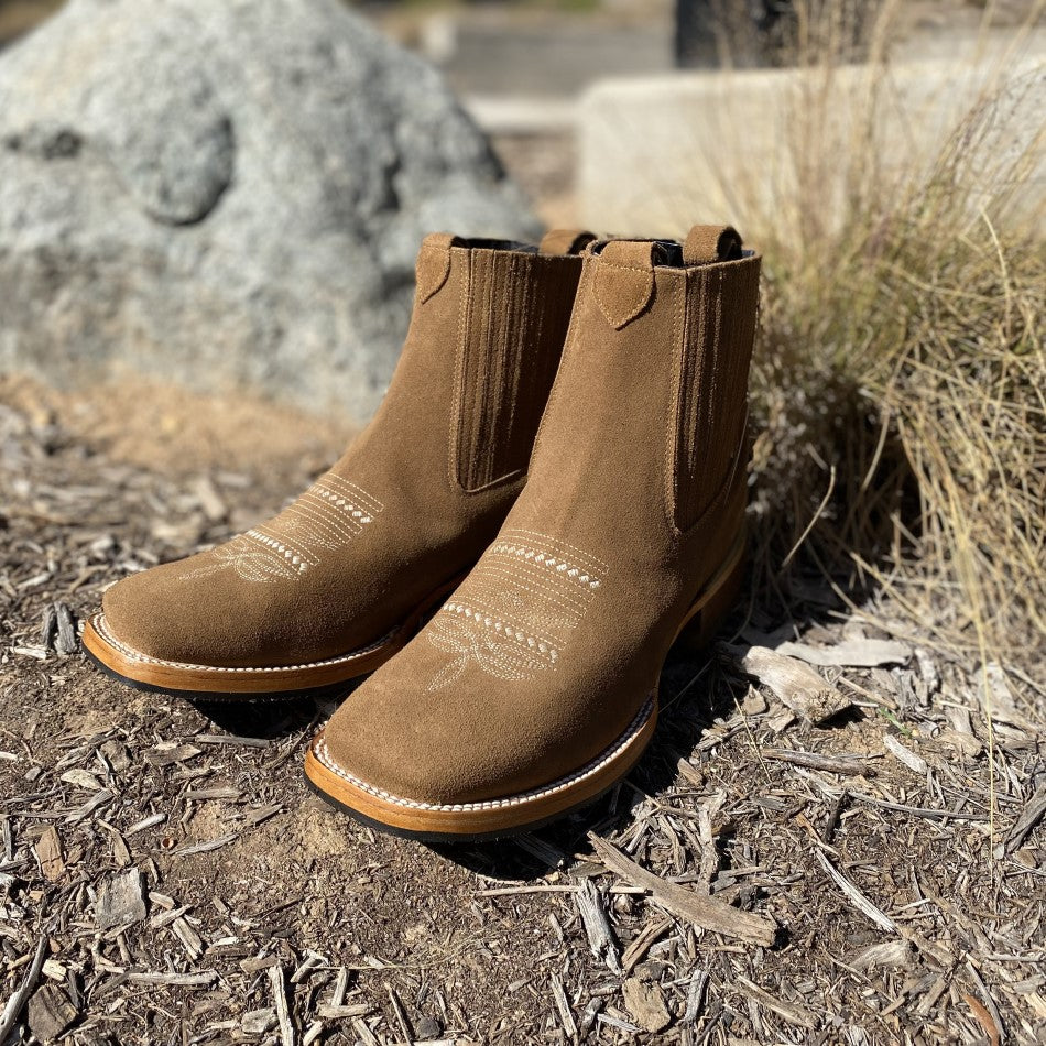 JB-723 Oro - Botines Vaqueros para Hombre - Botines para Hombre Vaqueros - Botines para Hombre - Botines para Hombre de Rodeo