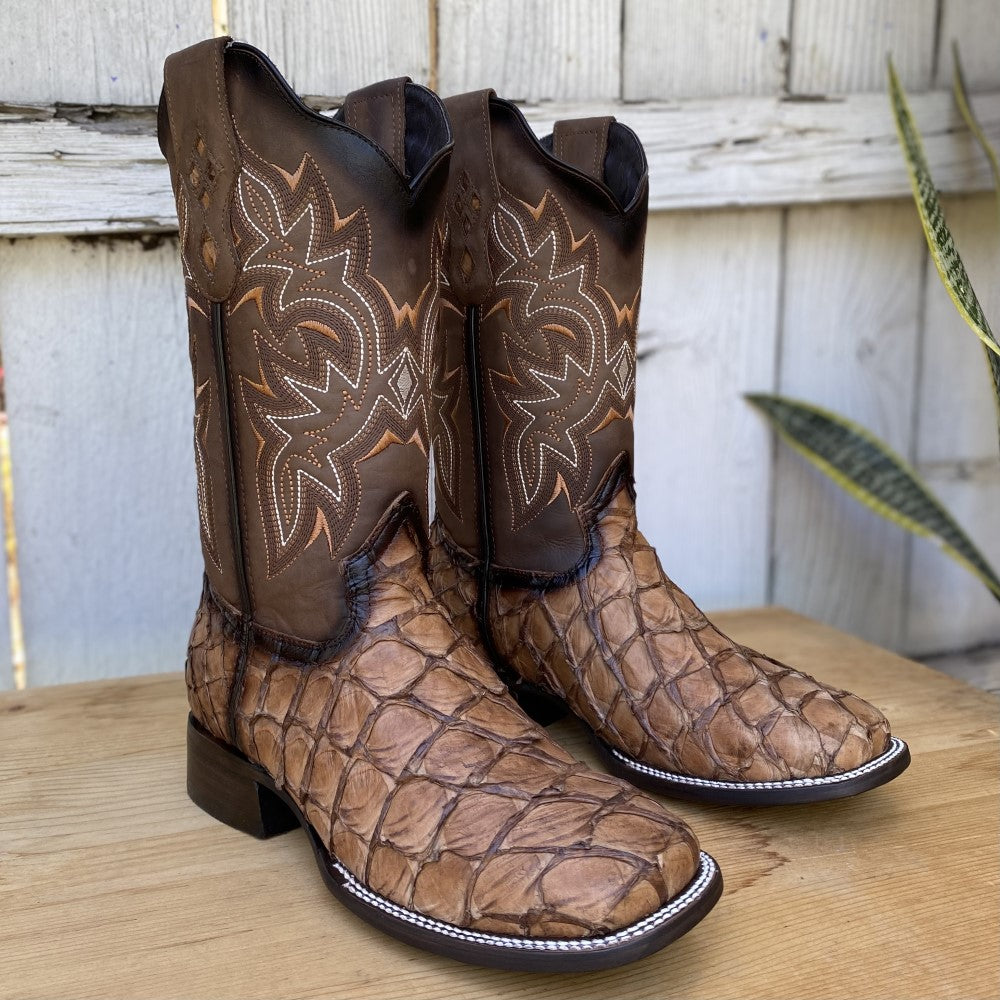 Botas De Piel De Pirarucu BOTAS DILIGENCIA ARAPAIMA PIRARUCU