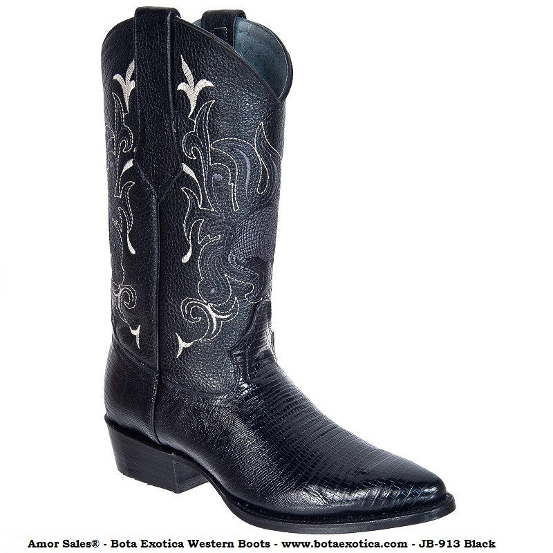 JB-913 Black - Botas Vaqueras para Hombre