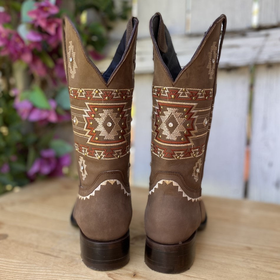 JB-Azteca Arena - Bota Vaquera para Mujer - Botas para Mujer Vaqueras - Botas Vaqueras