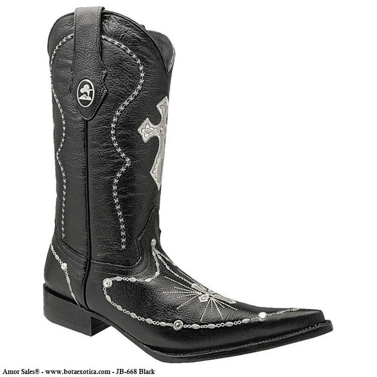 JB-668 Black - Botas exoticas para hombre