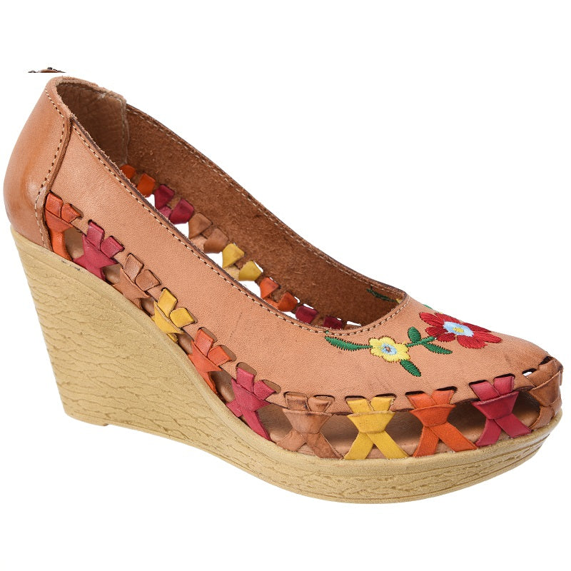 PM-35334 - Zapatos Artesanales de Plataforma para Mujer