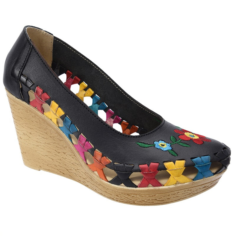 PM-35335 - Zapatos Artesanales de Plataforma para Mujer