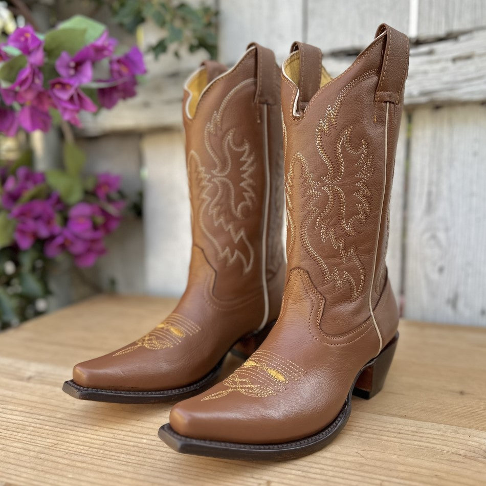 SB-1560 Tan Western Boots for Women Western Boots
