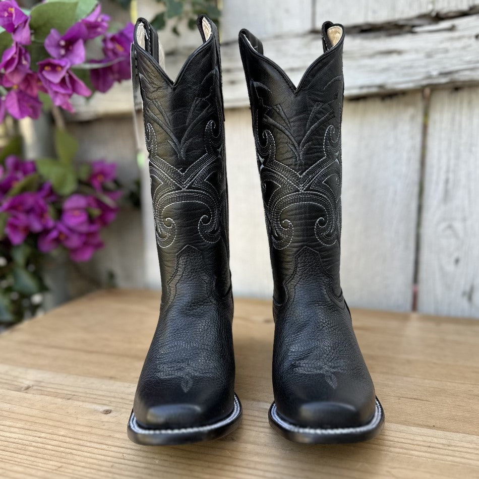 SB-404 Negro - Botas Vaqueras para Mujer