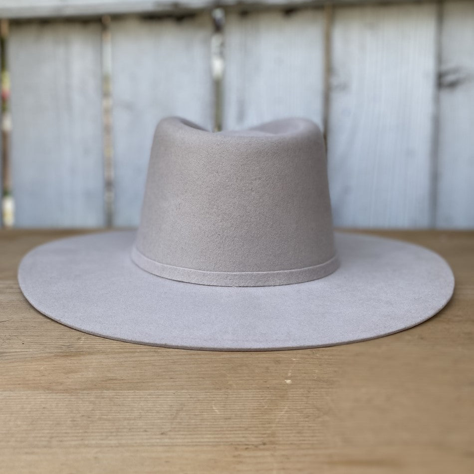 Sombrero Fedora de Lana para Mujer Beige - Sombreros Fedora para Mujer - Sombreros para Mujer