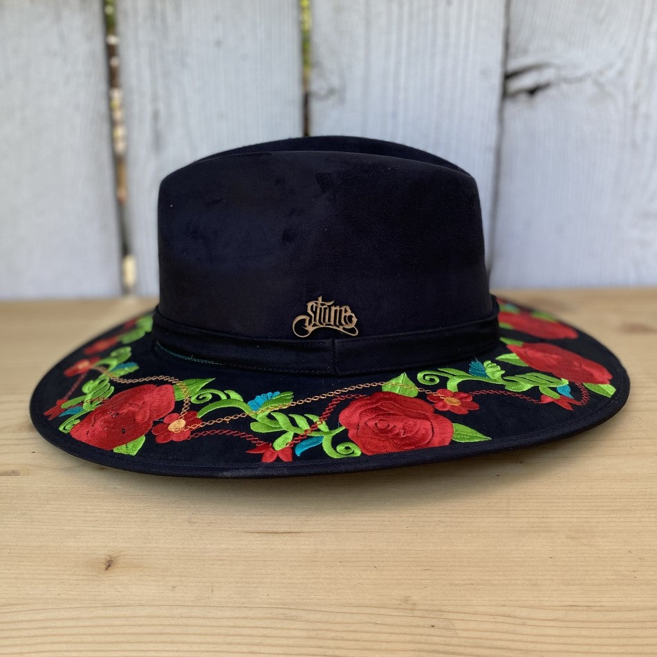 Sombreros para Mujer - Sombrero negro para Mujer - Sombreros de Fieltro para Mujer - Sombreros para Mujer de Fieltro