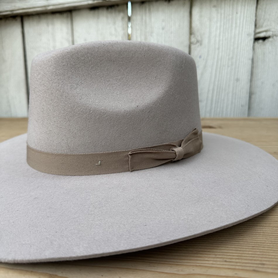 Sombreros para Mujer de Lana - Sombrero Cafe Claro de Lana de Borrego para Dama