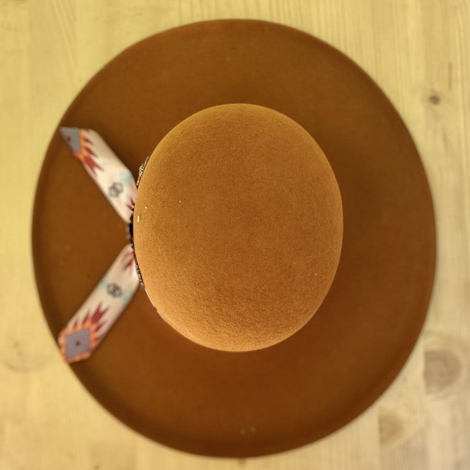 Sombreros para Mujer - Texana Open Crown Con Herraje - Sombreros Vaqueros para Mujer - Texanas para Mujer - Bota Exotica