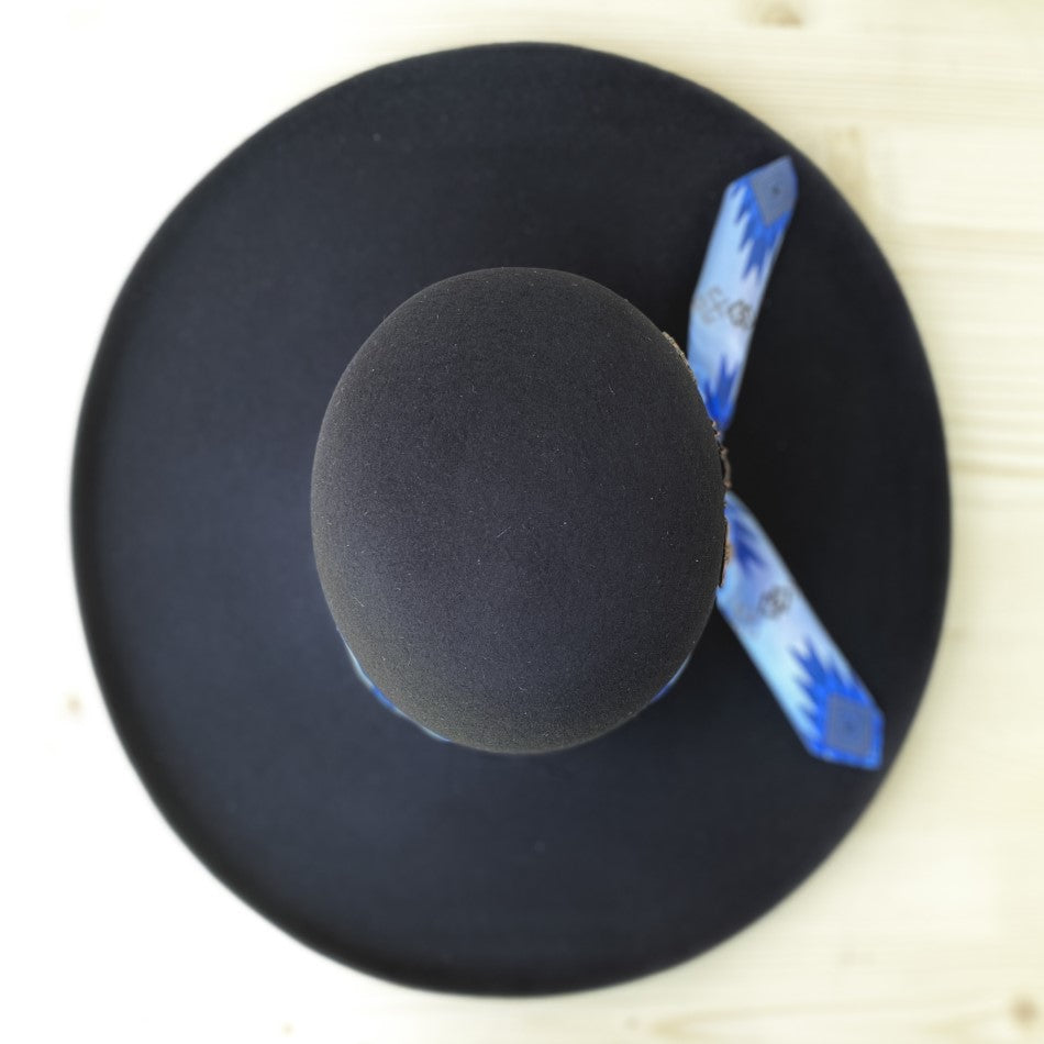 Sombreros para Mujer - Texana Open Crown Con Herraje - Sombreros mexicanos para Mujer - Texanas para Mujer - Sombreros vaqueros para Mujer - Sombreros de fieltro para Mujer - Bota Exotica