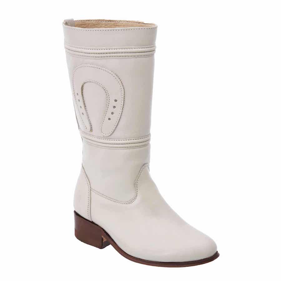 LB- Bota de Escaramuza Bone Leather Hueso Piel
