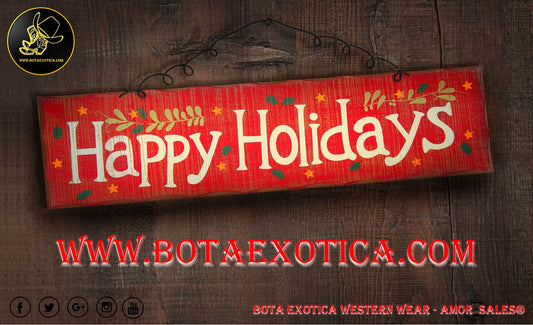 Happy Holidays 2016 - Bota Exotica Western Wear