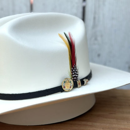 Sombrero Vaquero 5000X Chaparral con Funda de Virgen de Guadalupe (7)