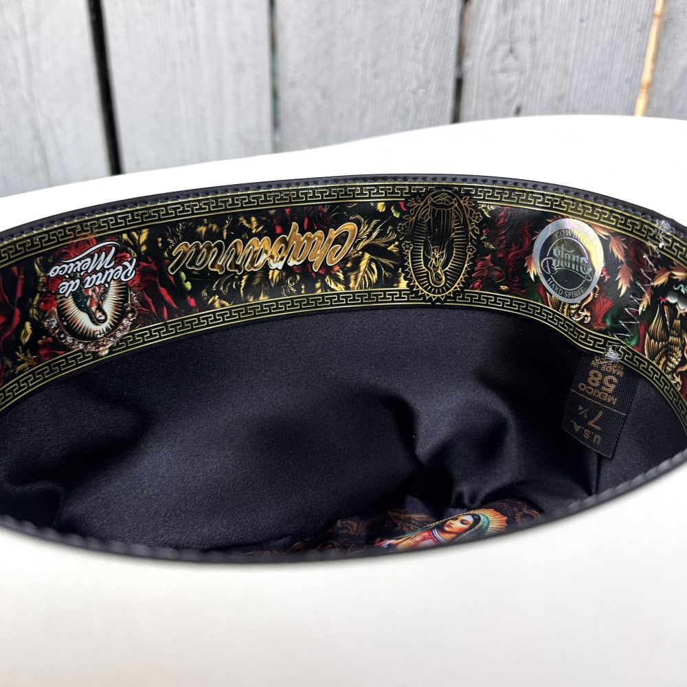 Sombrero Vaquero 5000X Chaparral con Funda de Virgen de Guadalupe (3)