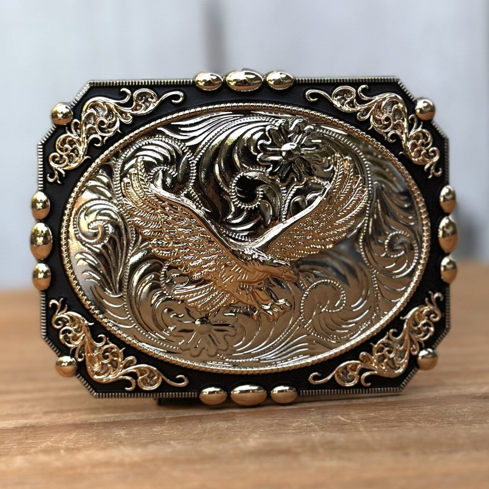Hebilla Vaquera "Aguila Dorada" - Hebillas Vaqueras para Hombre (4)