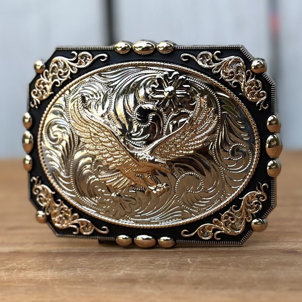 Hebilla Vaquera "Aguila Dorada" - Hebillas Vaqueras para Hombre (3)